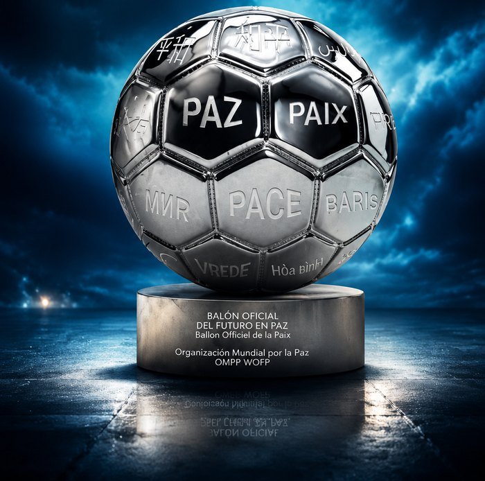 Balón Gigante de Fútbol y Paz